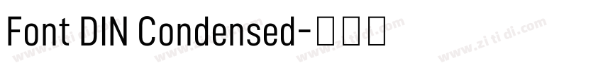 Font DIN Condensed字体转换